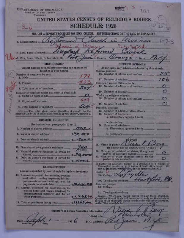 Scan of Reformed Church in America: 153