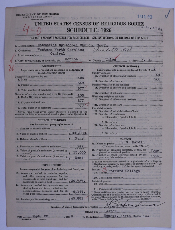 Scan of Methodist Episcopal Church, South: 10199