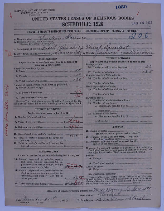 Scan of Church of Christ, Scientist: 1030