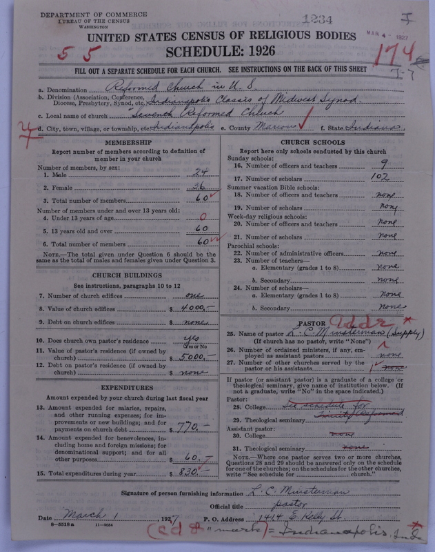 Scan of Reformed Church in the United States: 1234