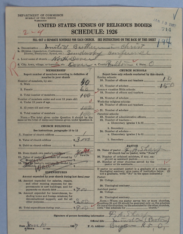 Scan of Church of the United Brethren in Christ: 714