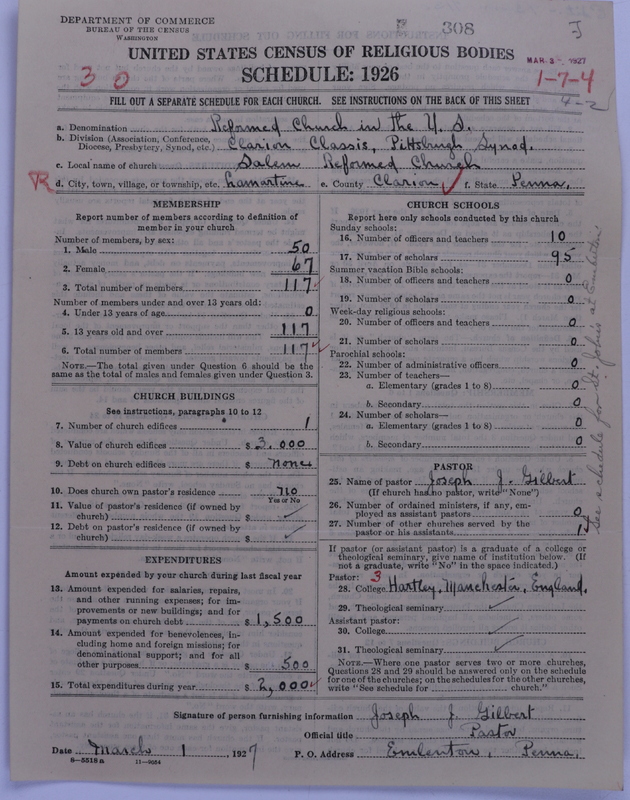 Scan of Reformed Church in the United States: 308