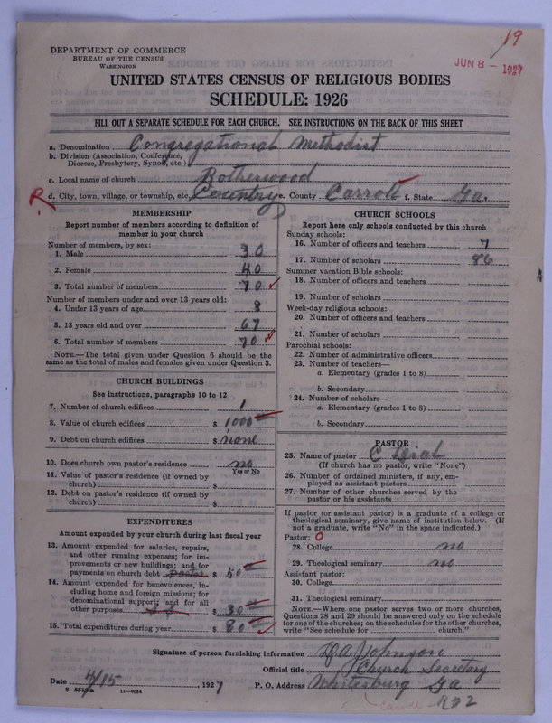 Scan of Congregational Methodist Church: 19