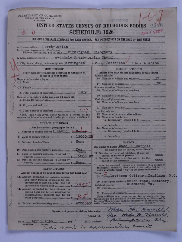 Scan of Presbyterian Church in the United States: 2416