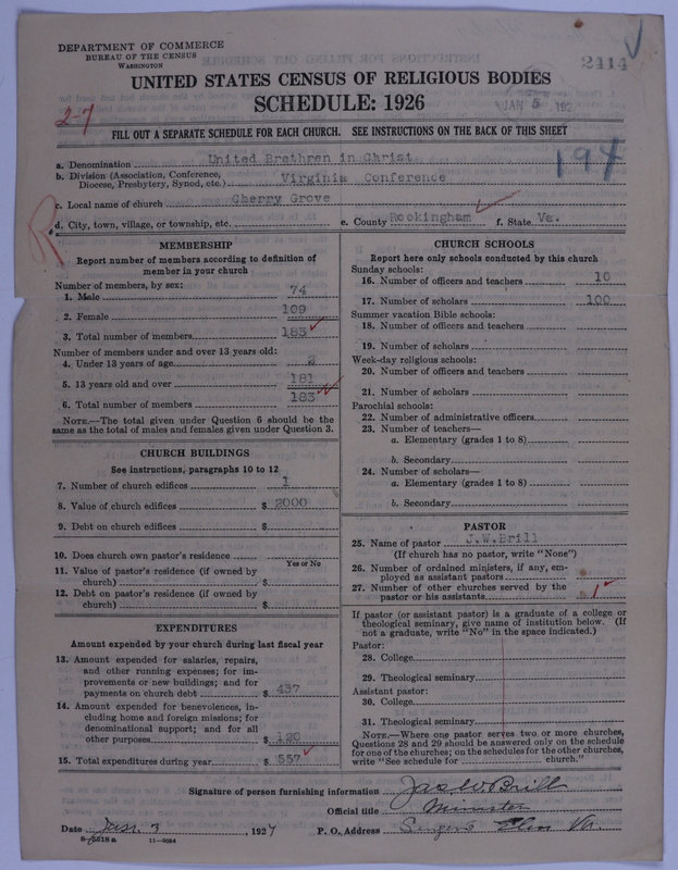 Scan of Church of the United Brethren in Christ: 2414