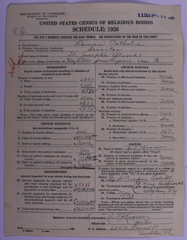 Scan of Roman Catholic Church: 11354