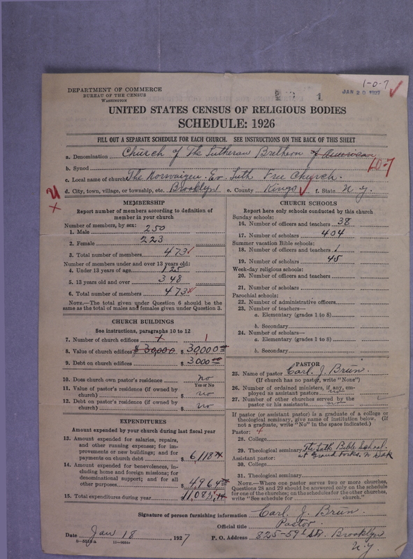 Scan of Church of the Lutheran Brethren of America: 1