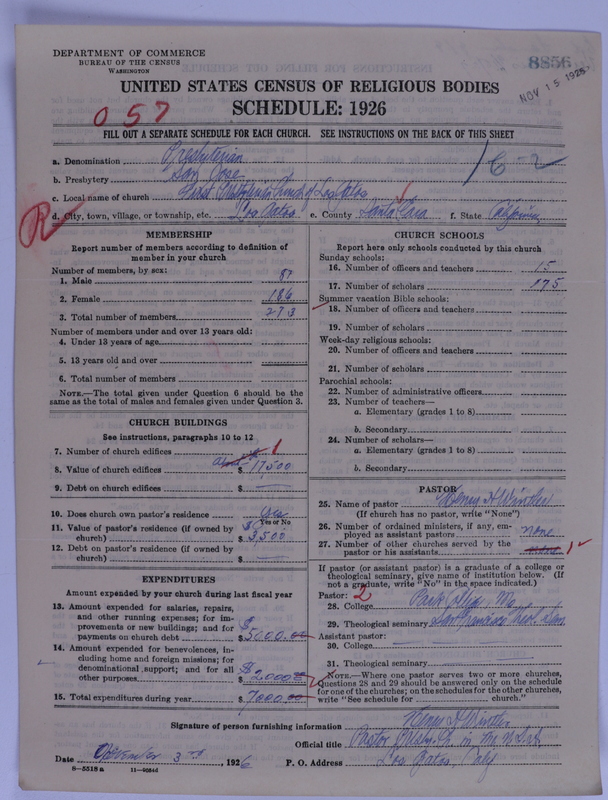 Scan of Presbyterian Church in the United States of America: 8856