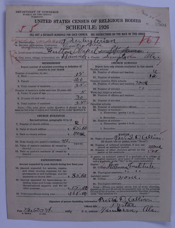 Scan of Presbyterian Church in the United States: 2504