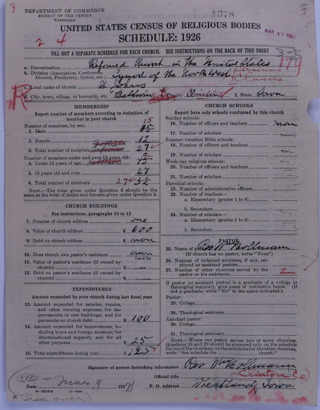 Scan of Reformed Church in the United States: 1378
