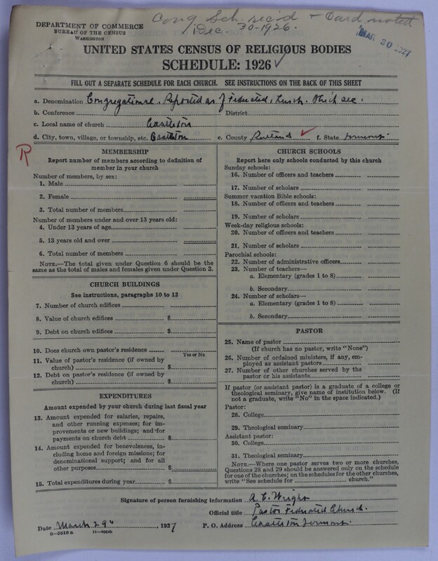 Scan of Federated Churches: 63