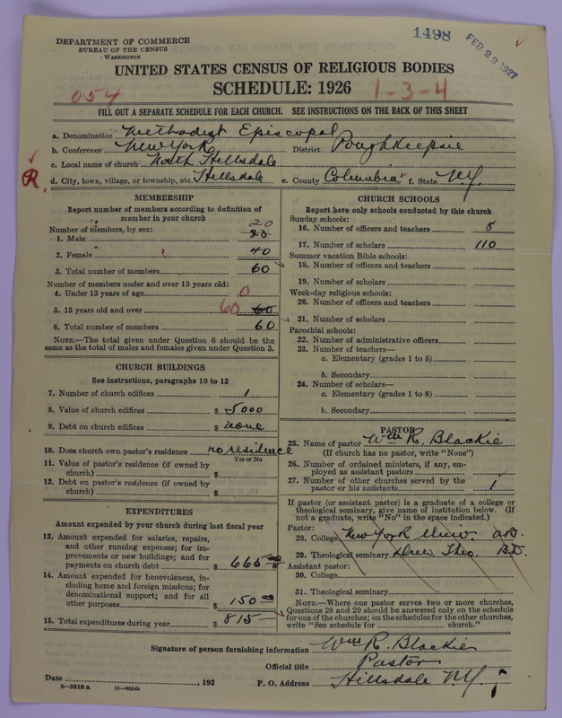 Scan of Methodist Episcopal Church: 1498