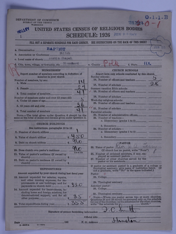 Scan of Negro Baptists: 21324