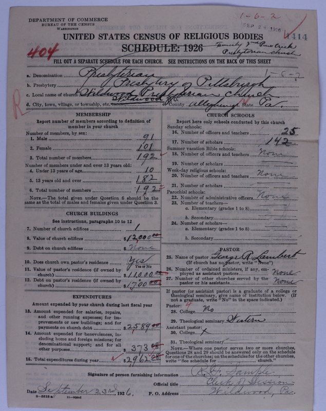 Scan of Presbyterian Church in the United States of America: 1414