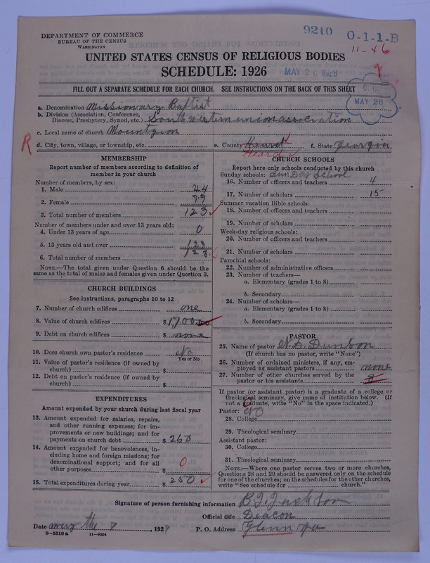 Scan of Negro Baptists: 9210