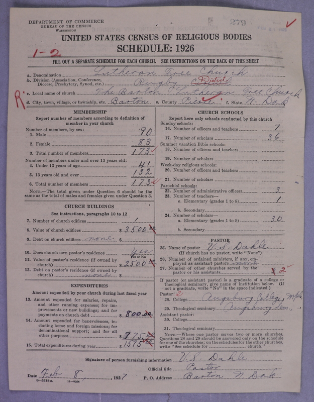 Scan of Lutheran Free Church: 279