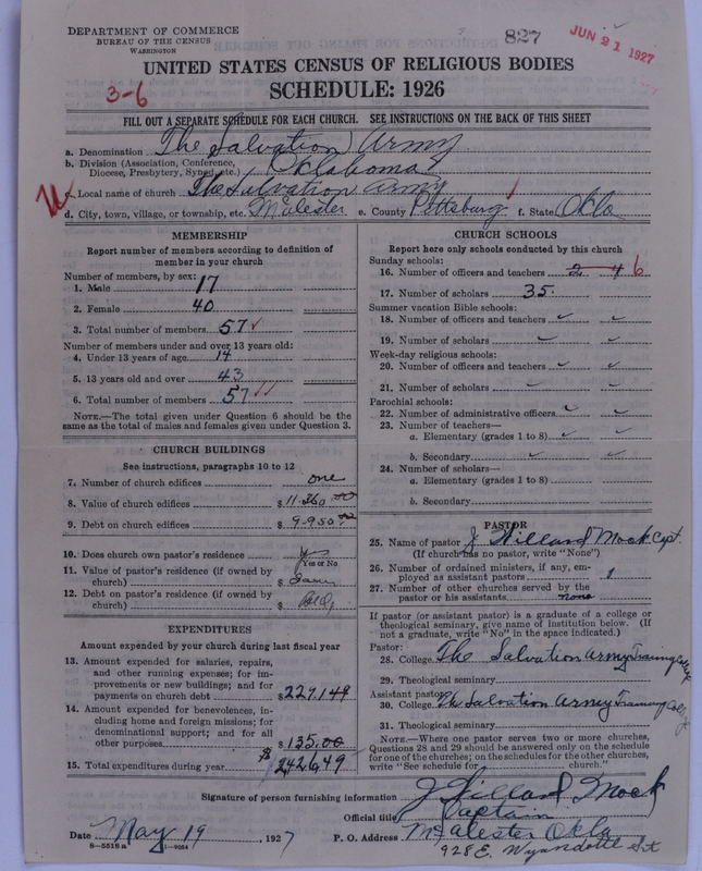 Scan of Salvation Army: 827