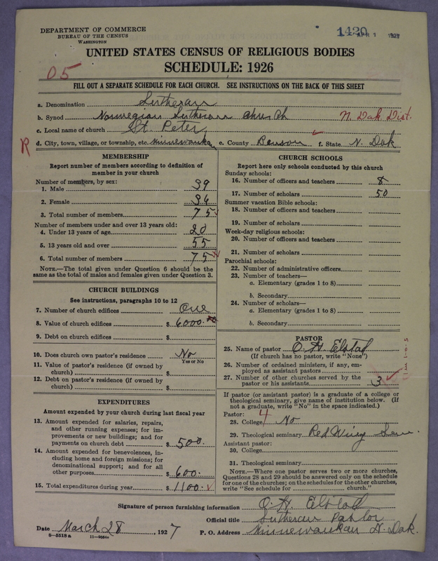 Scan of Norwegian Lutheran Church of America: 1420