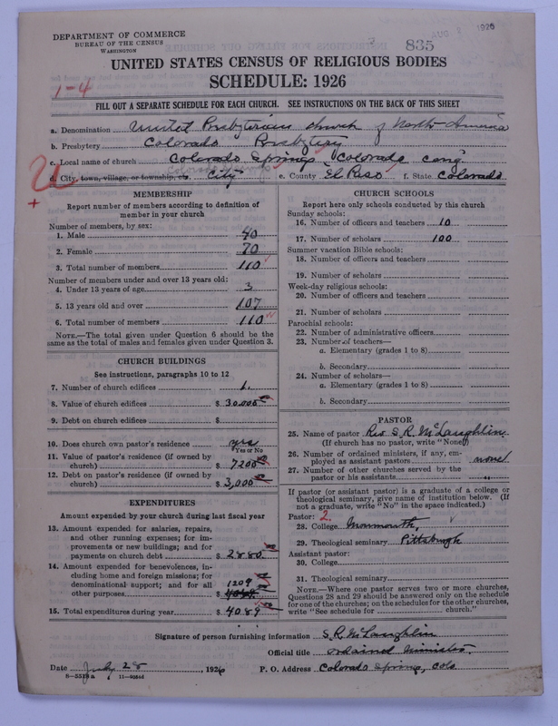 Scan of United Presbyterian Church of North America: 835