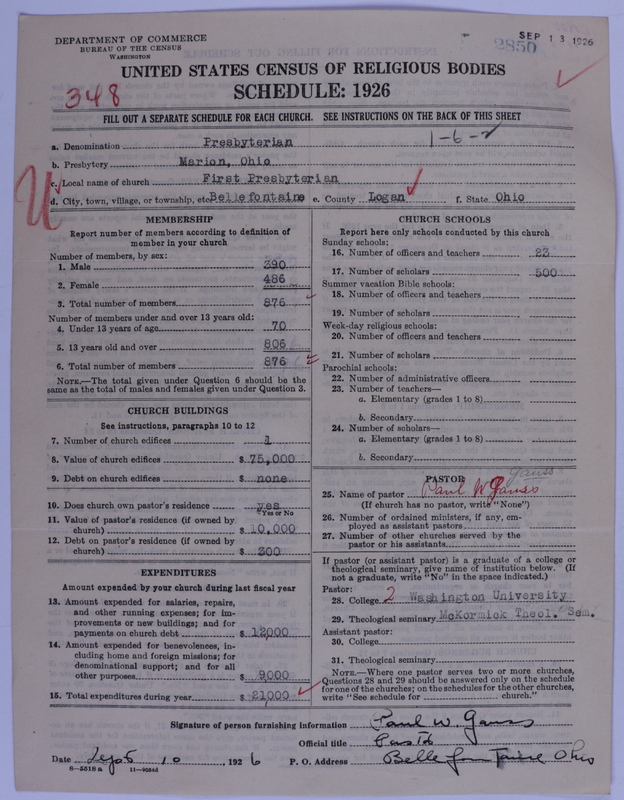 Scan of Presbyterian Church in the United States of America: 2850