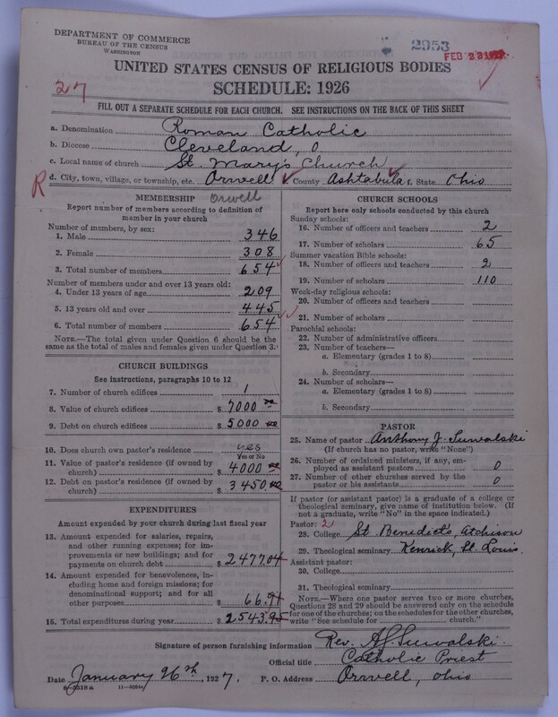 Scan of Roman Catholic Church: 2953