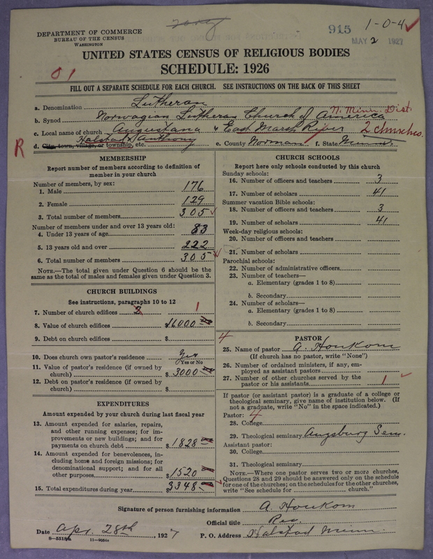 Scan of Norwegian Lutheran Church of America: 915