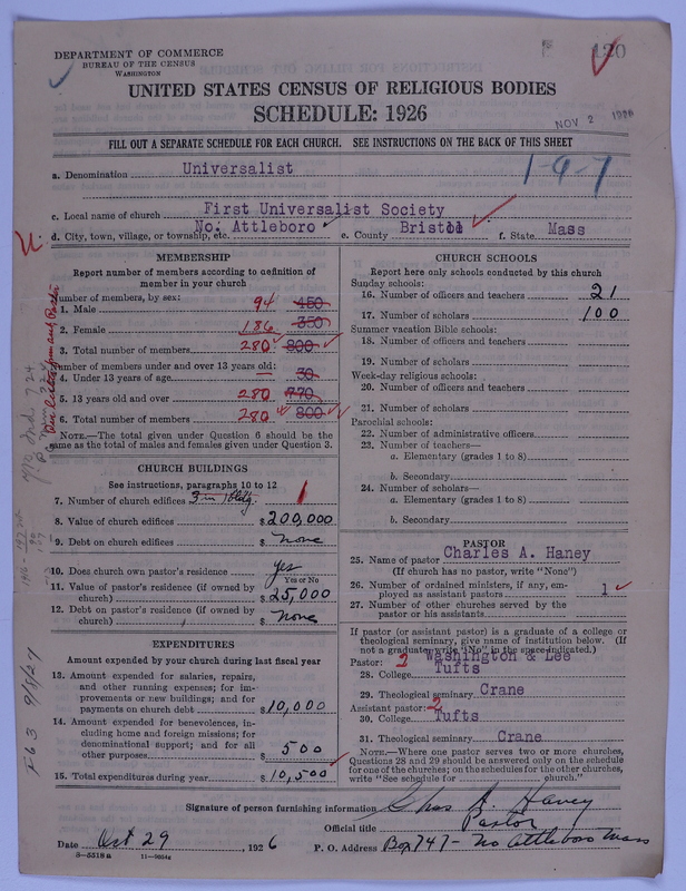 Scan of Universalist Church: 120