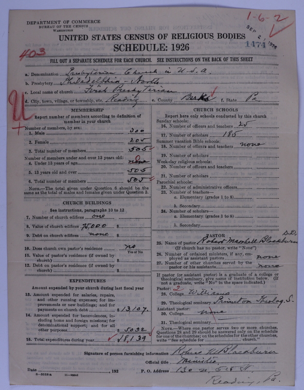 Scan of Presbyterian Church in the United States of America: 1474