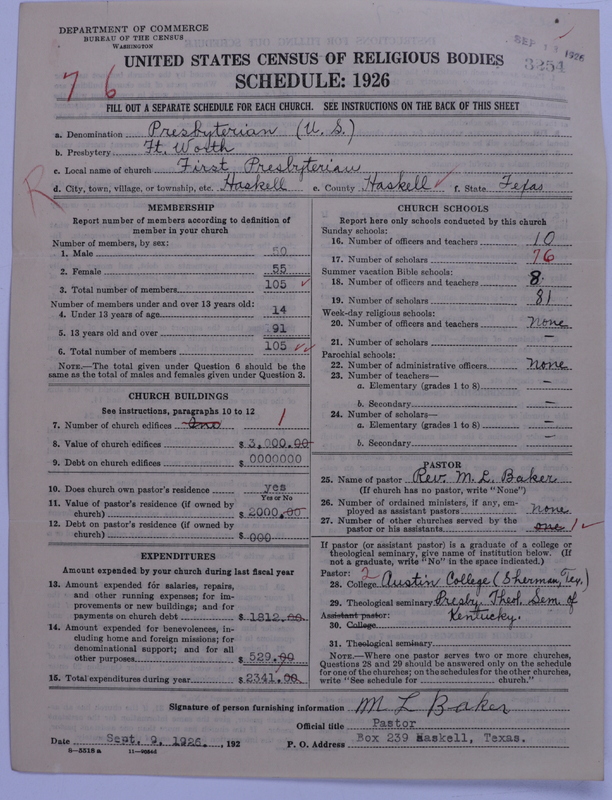 Scan of Presbyterian Church in the United States: 3254