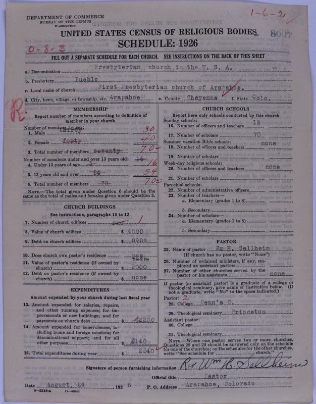 Scan of Presbyterian Church in the United States of America: 8007