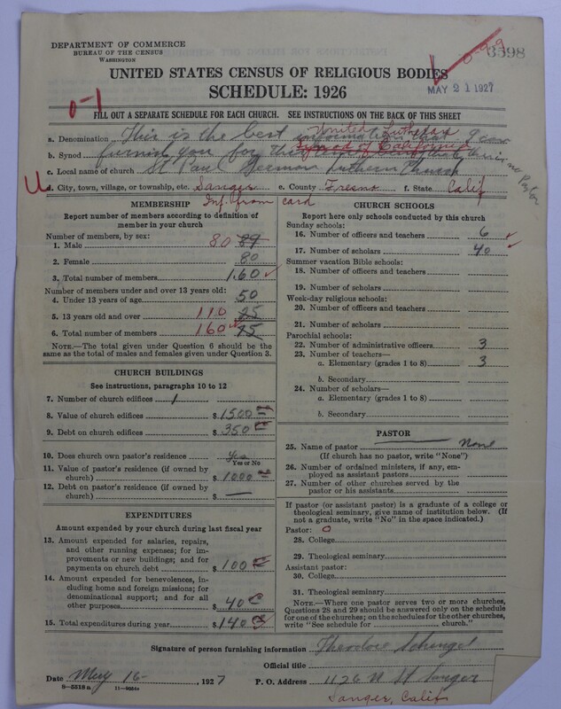 Scan of United Lutheran Church in America: 3598