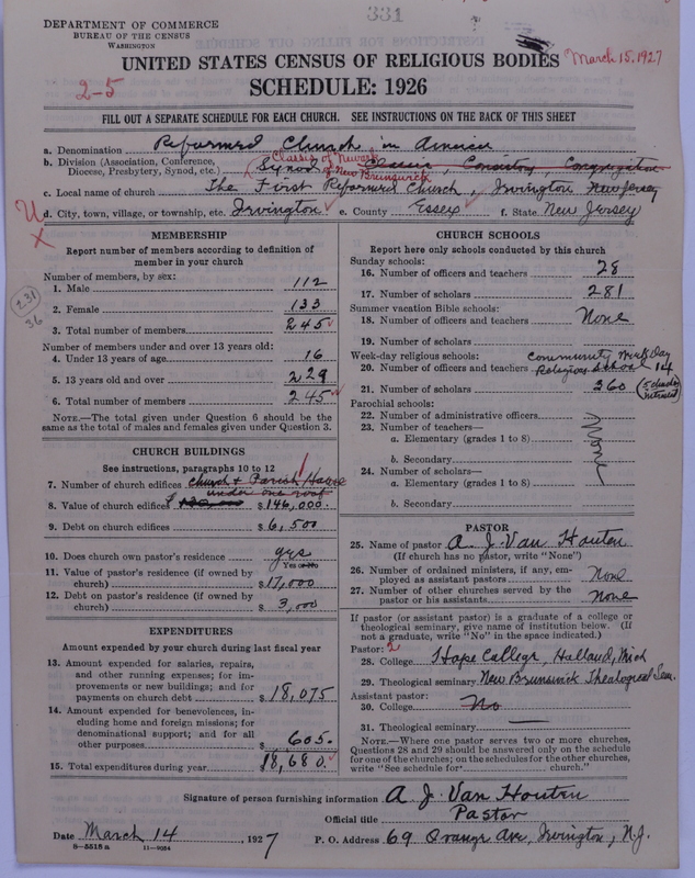 Scan of Reformed Church in America: 331