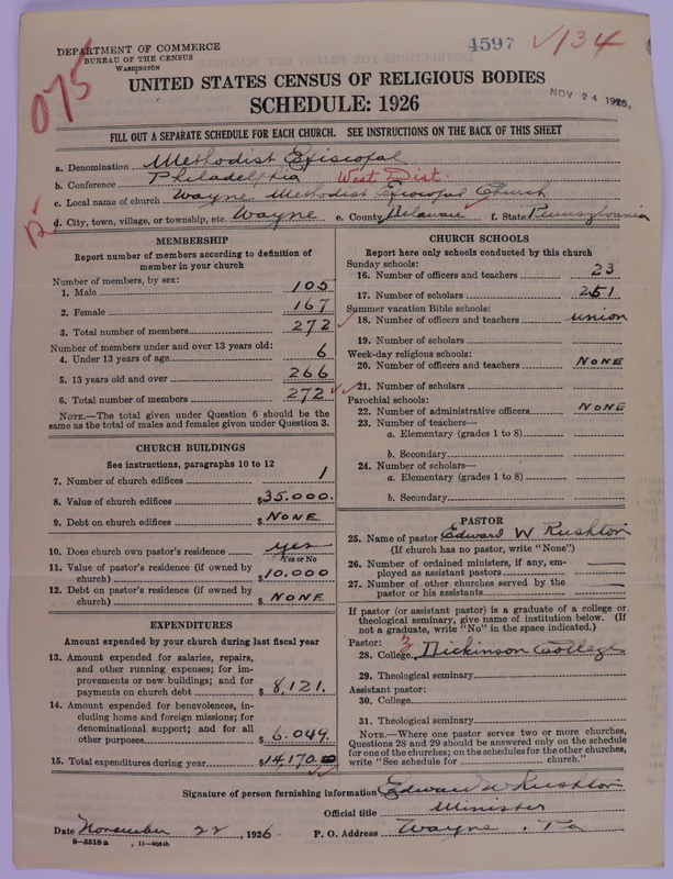 Scan of Methodist Episcopal Church: 4597