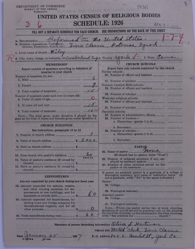Scan of Reformed Church in the United States: 936