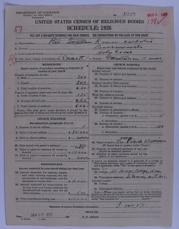 Scan of Roman Catholic Church: 1917