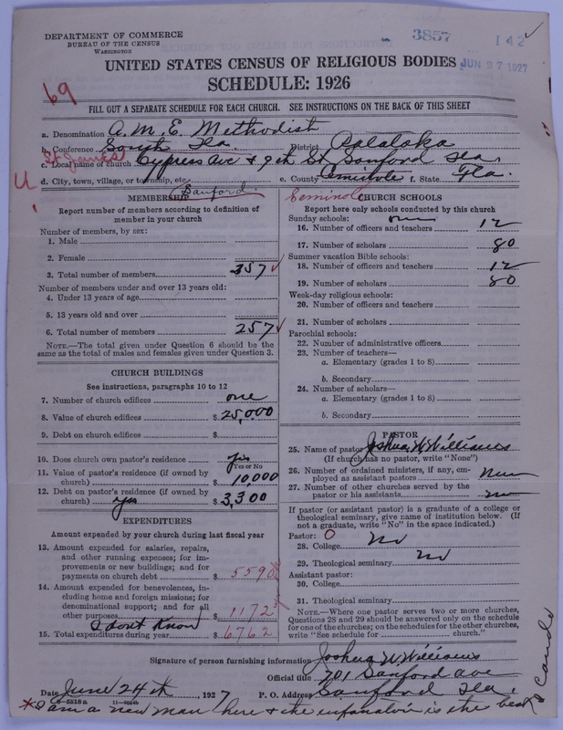 Scan of African Methodist Episcopal Church: 3857