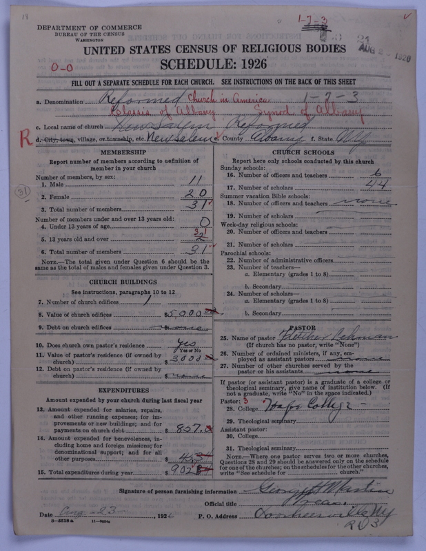 Scan of Reformed Church in America: 21