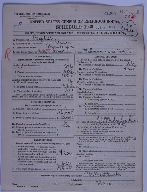 Scan of Negro Baptists: 21064