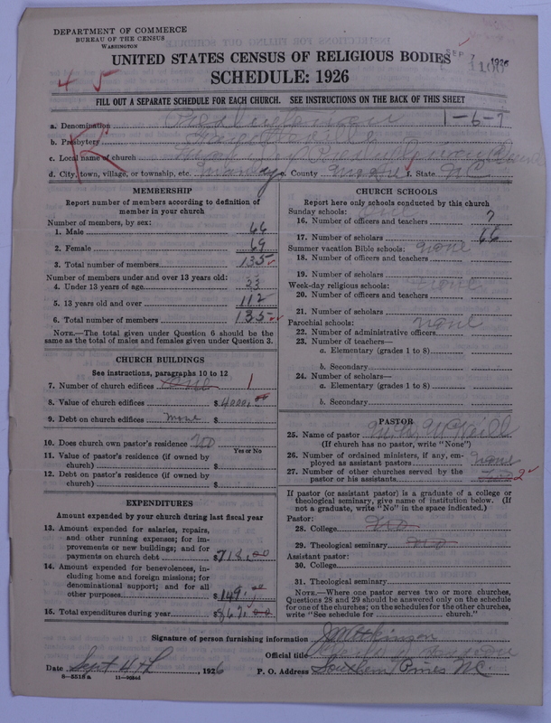 Scan of Presbyterian Church in the United States: 1100
