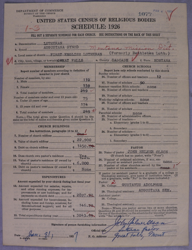 Scan of Evangelical Lutheran Augustana Synod of North America: 1077