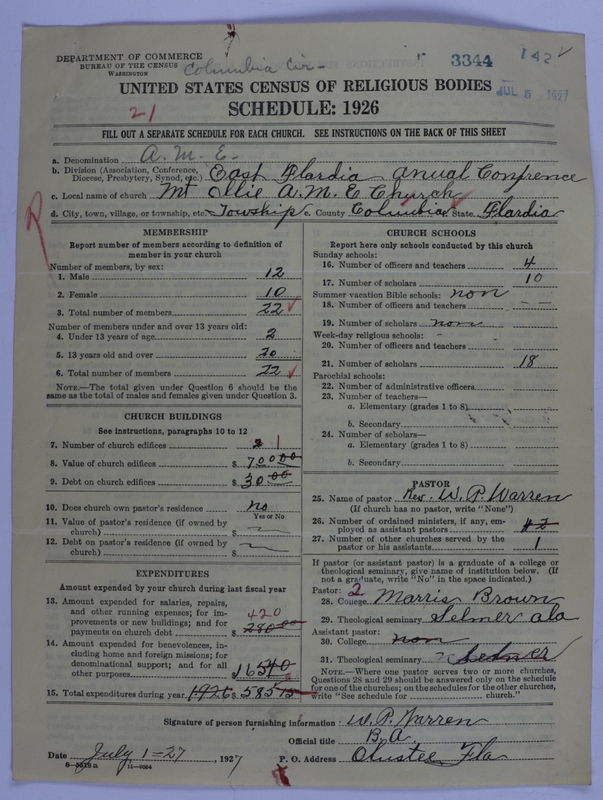 Scan of African Methodist Episcopal Church: 3344