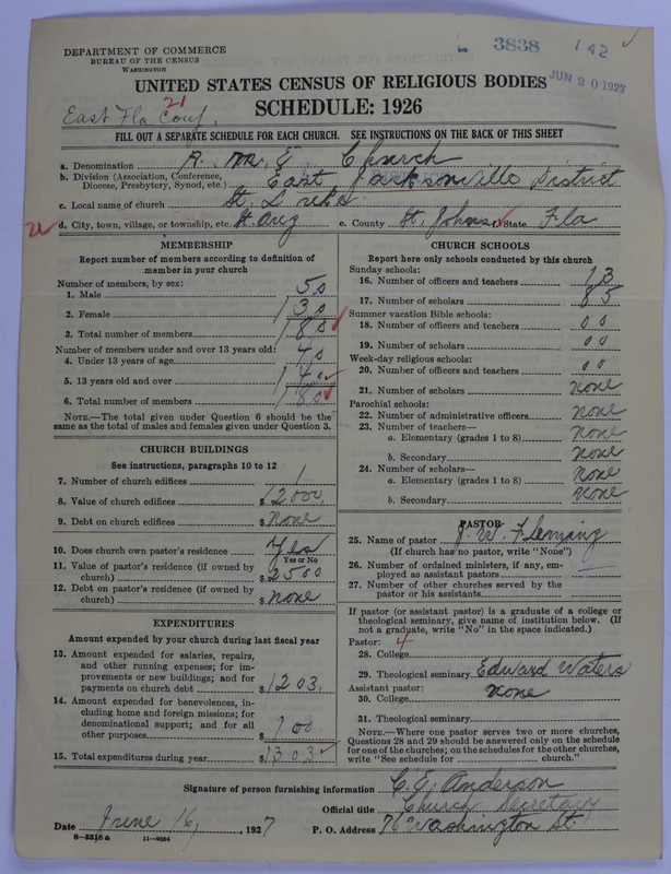 Scan of African Methodist Episcopal Church: 3838