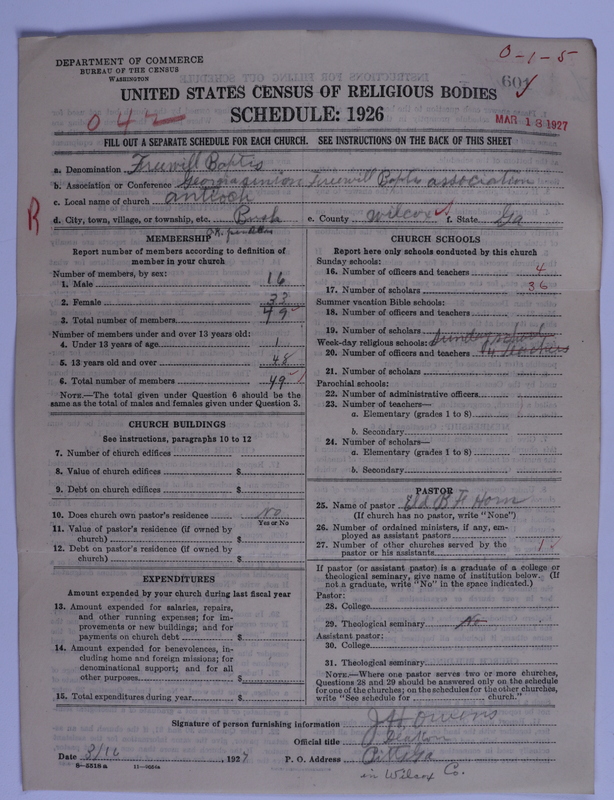 Scan of Free Will Baptists: 601