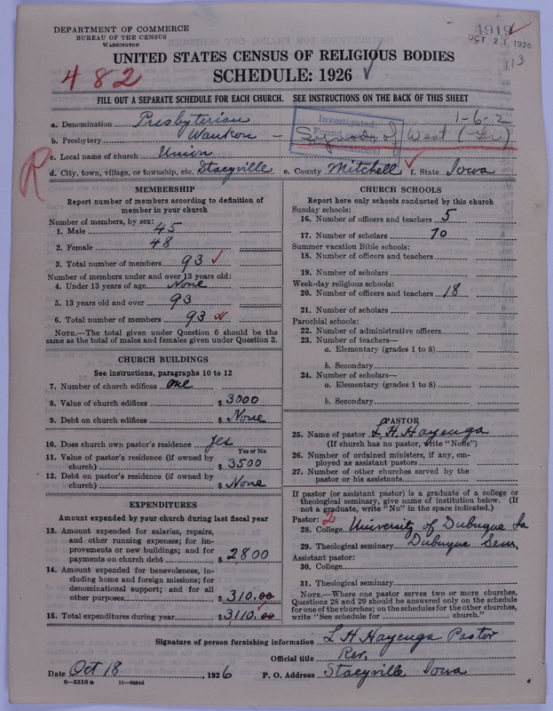 Scan of Presbyterian Church in the United States of America: 4919