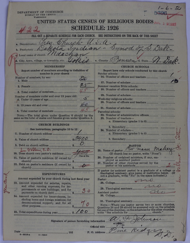 Scan of Presbyterian Church in the United States of America: 5396