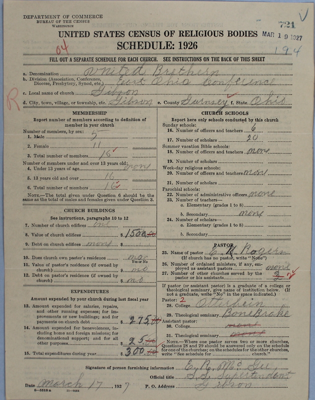 Scan of Church of the United Brethren in Christ: 721