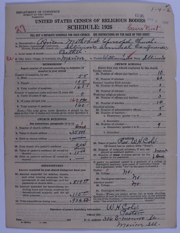 Scan of African Methodist Episcopal Church: 686