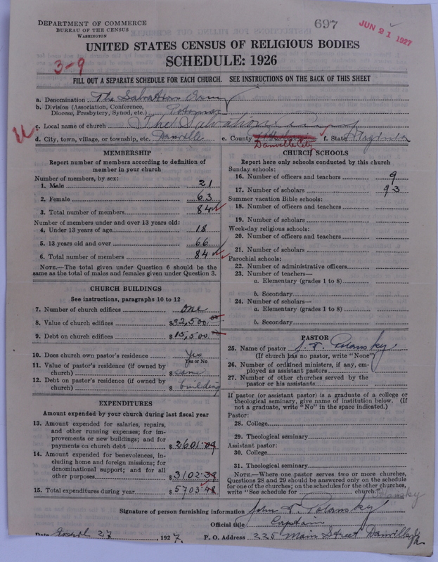 Scan of Salvation Army: 697