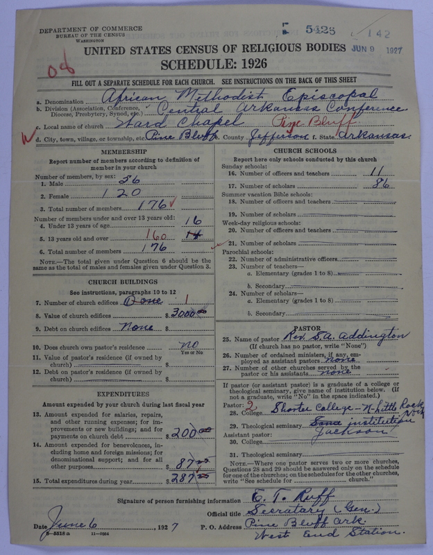 Scan of African Methodist Episcopal Church: 5426