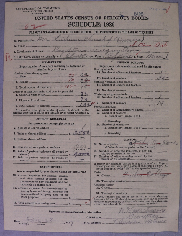 Scan of Norwegian Lutheran Church of America: 506